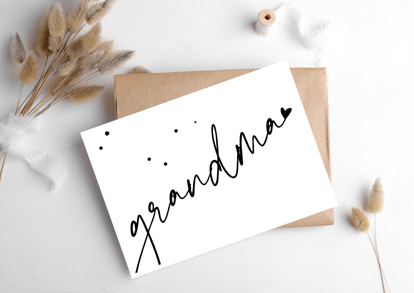 GRANDMA HANDWRITING CARD