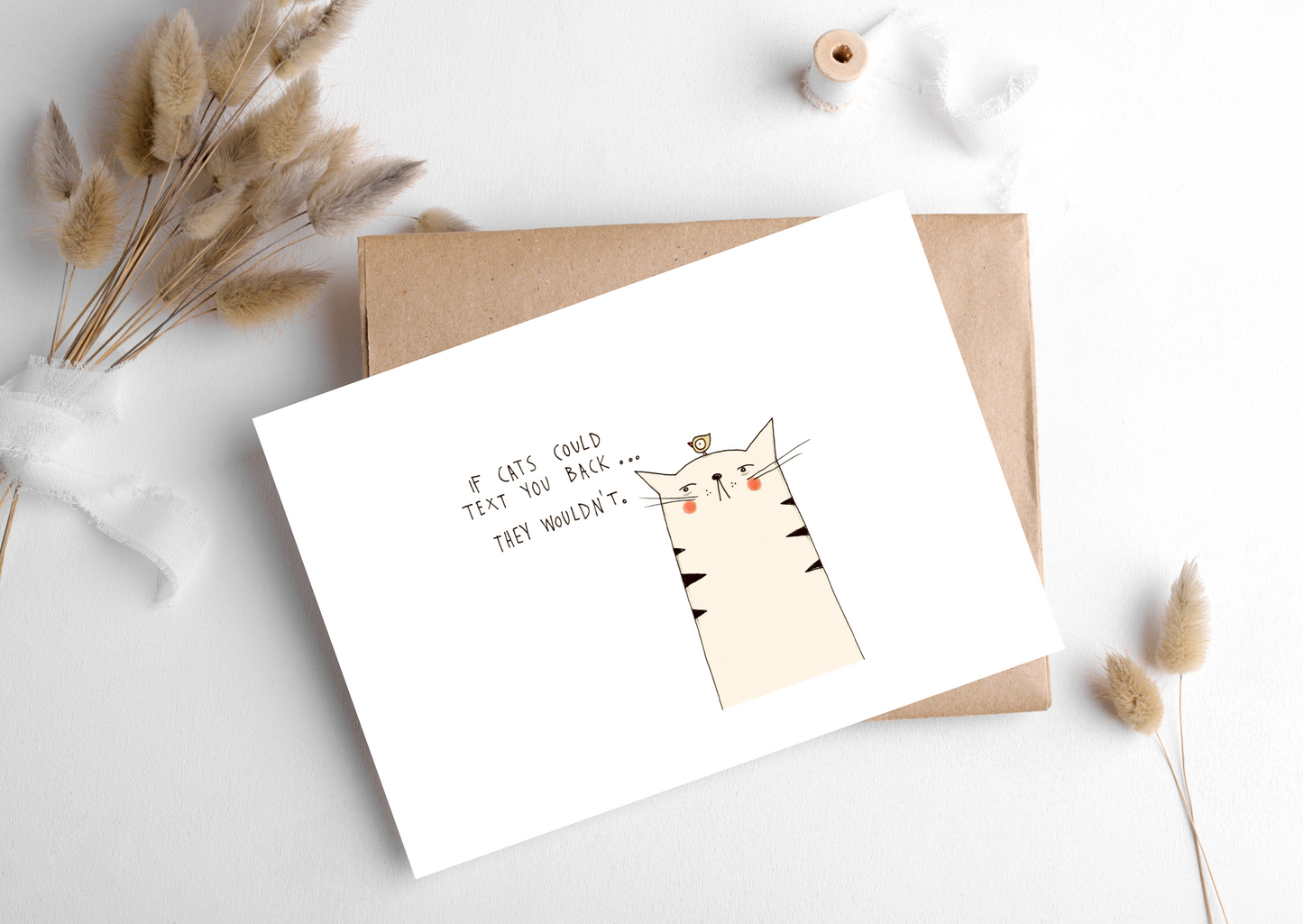 Cat Text Card