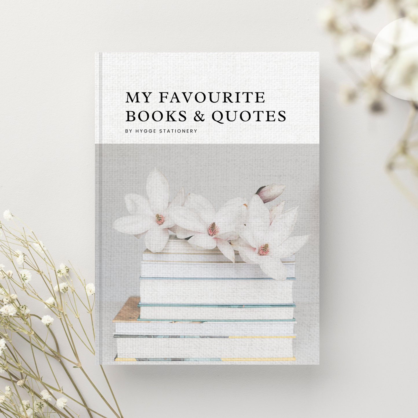 MY FAVOURITE BOOKS & QUOTES, LINED NOTEBOOK