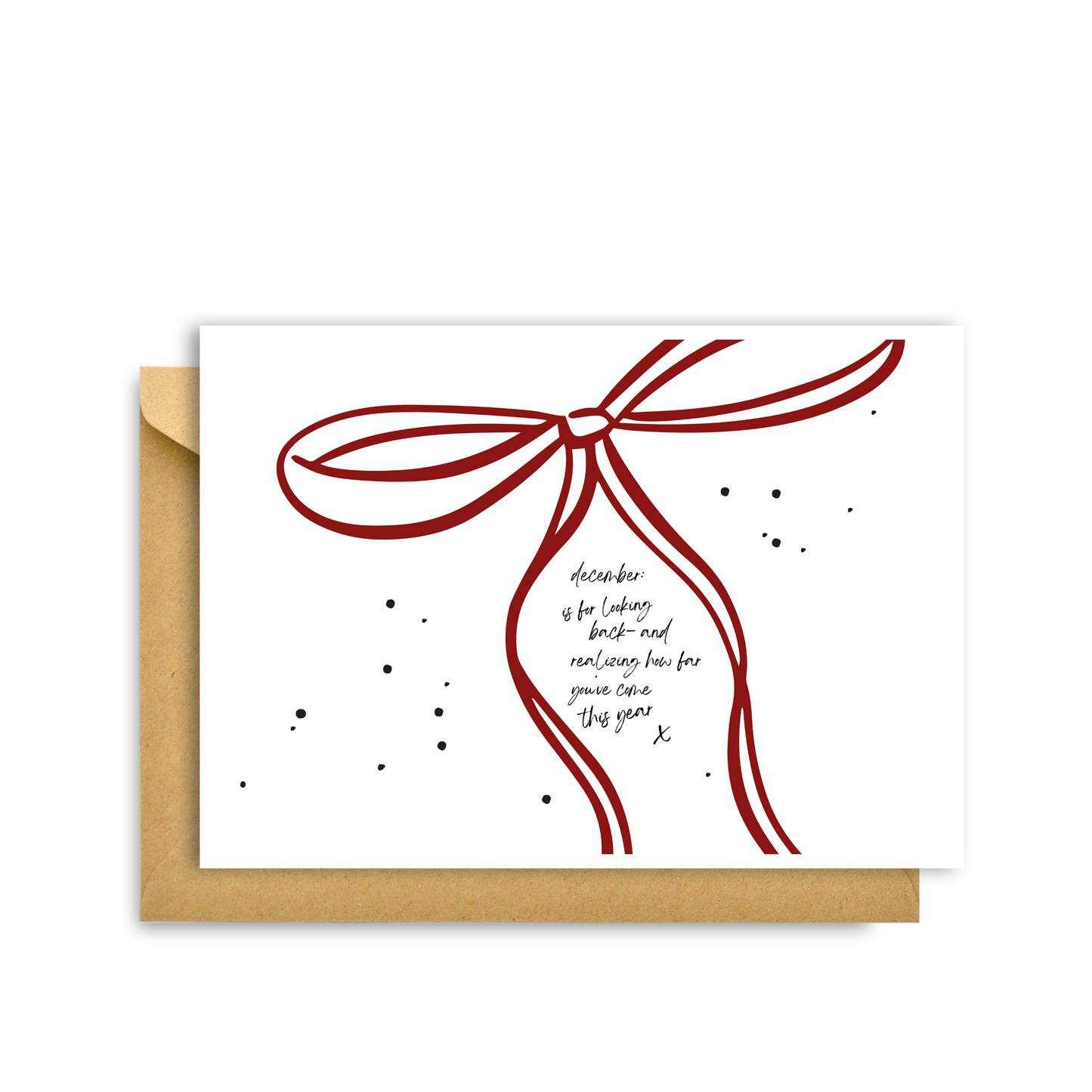 DECEMBER IS FOR LOOKING BACK CARD