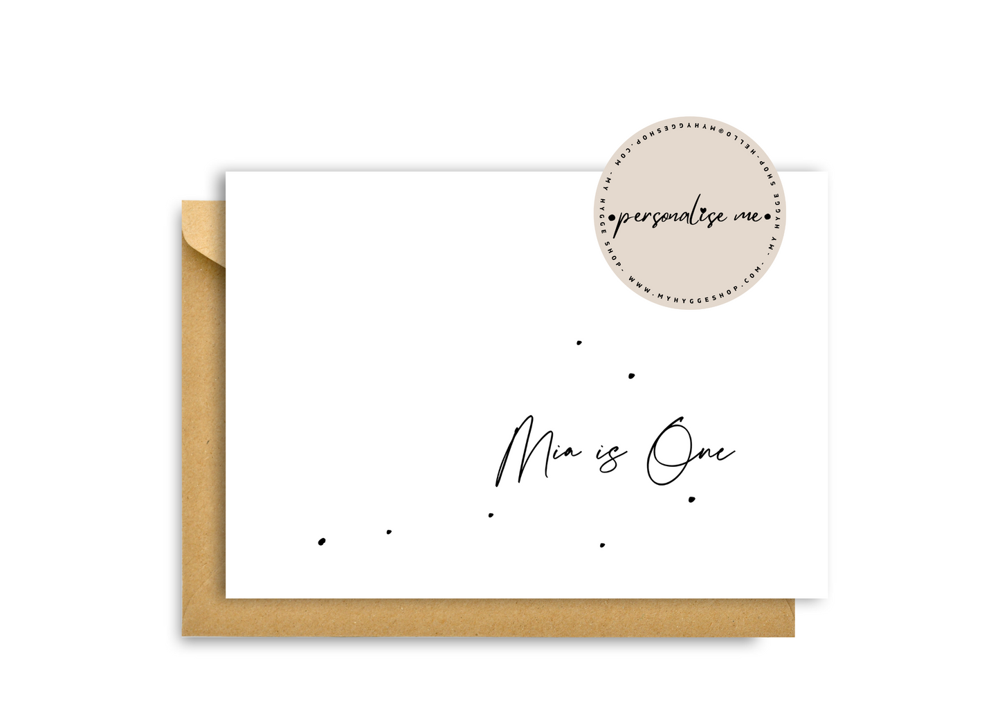 PERSONALISED NAME AND AGE CARD