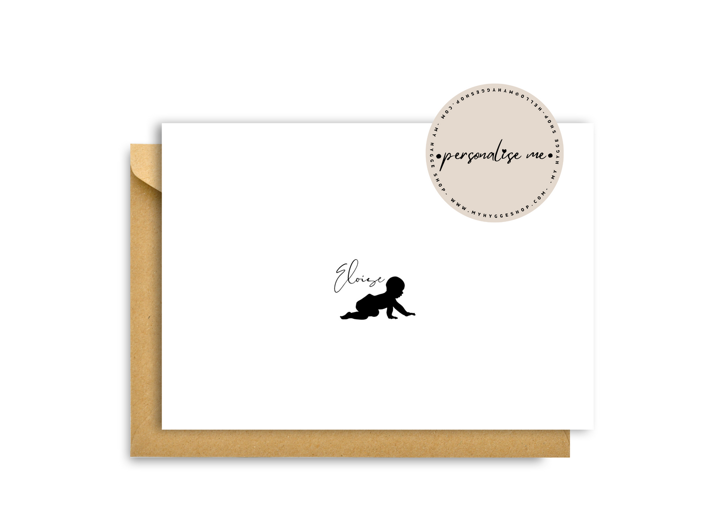 PERSONALISED BABY NAME CARD