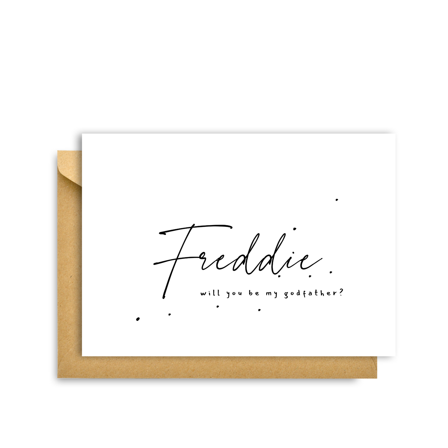WILL YOU BE MY GODFATHER CARD