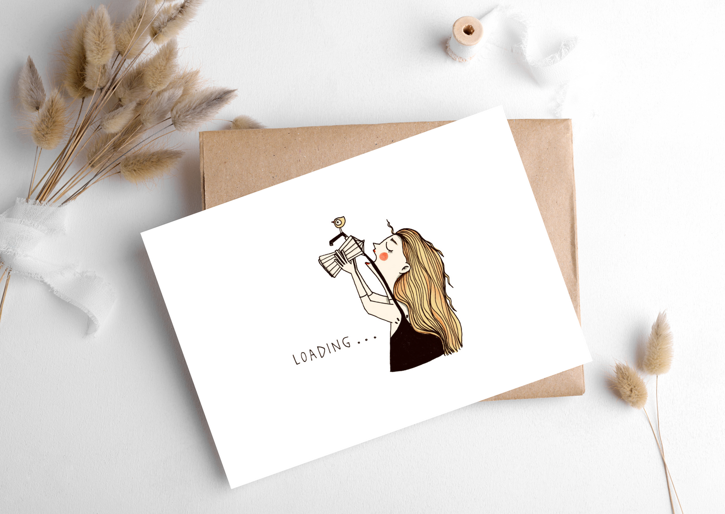 Coffee Is Loading Card