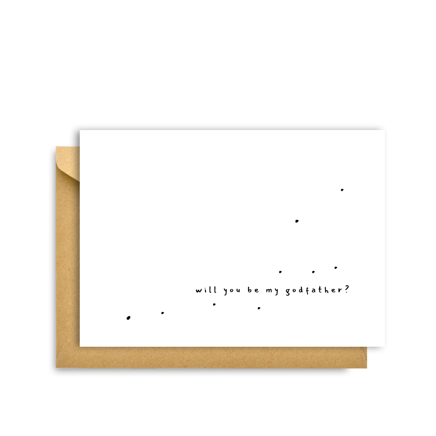 WILL YOU BE MY GODFATHER CARD