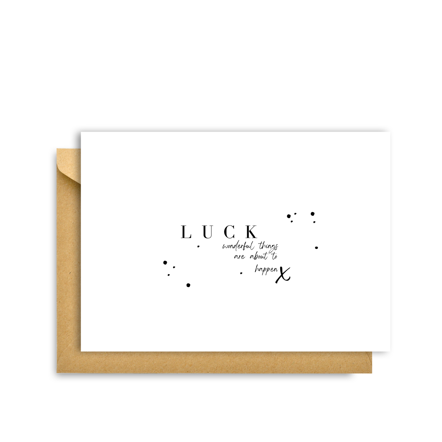 LUCK, WONDERFUL THINGS CARD