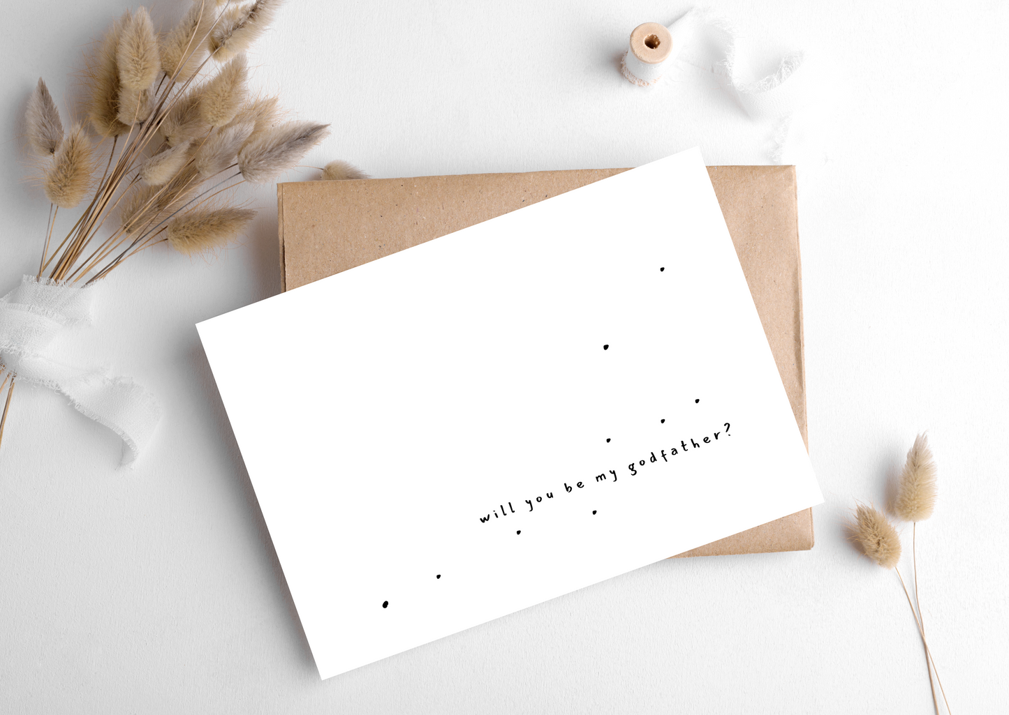 WILL YOU BE MY GODFATHER CARD