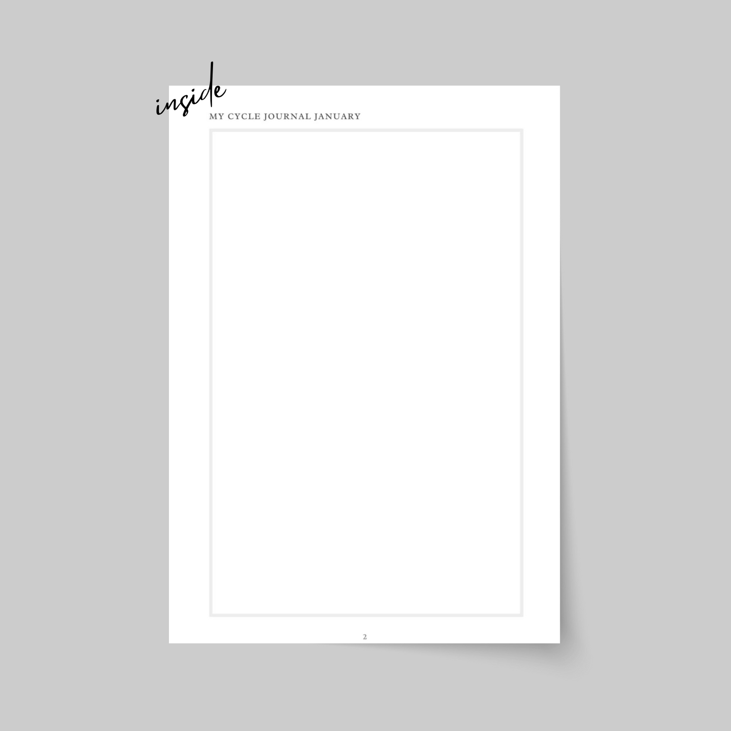 MY PERIOD TRACKER, NOTEBOOK