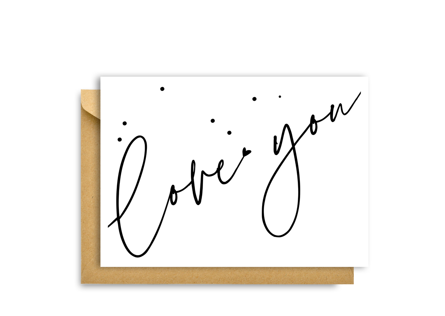 LOVE YOU HANDWRITING CARD