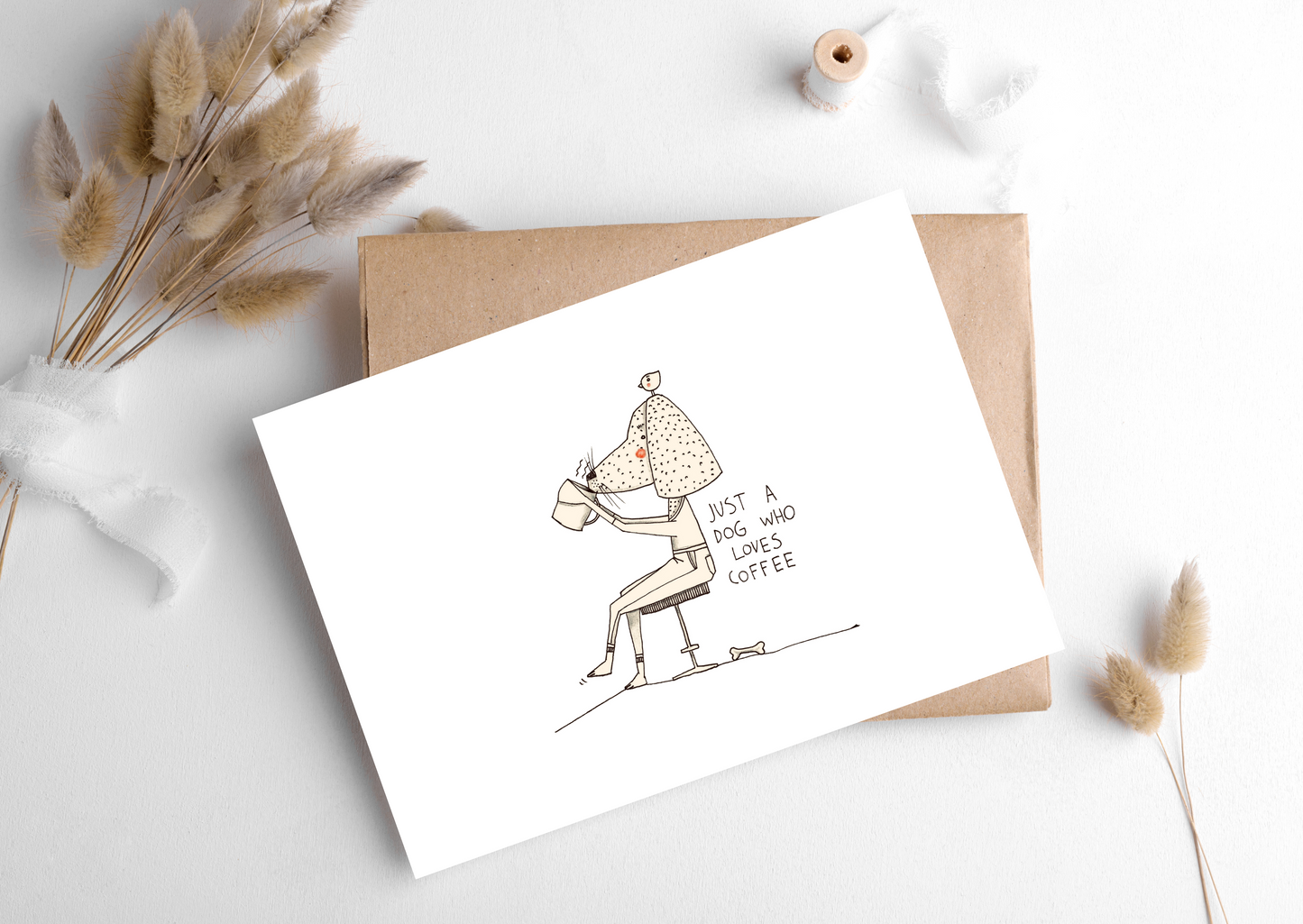 Just A Dog & Coffee Card