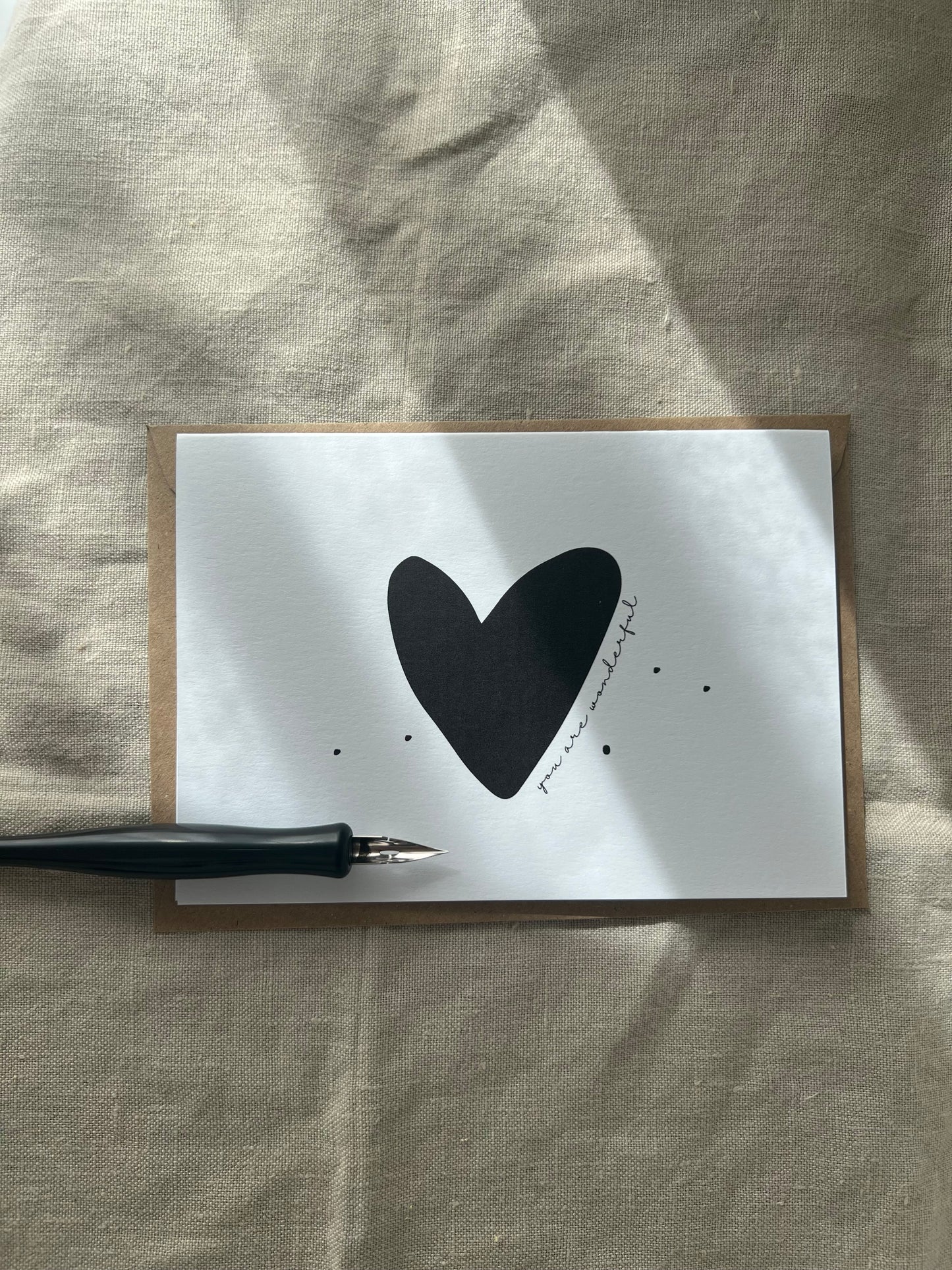 YOU ARE WONDERFUL BIG HEART CARD