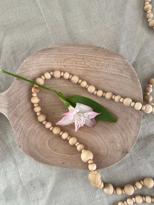 Hand curved wooden board