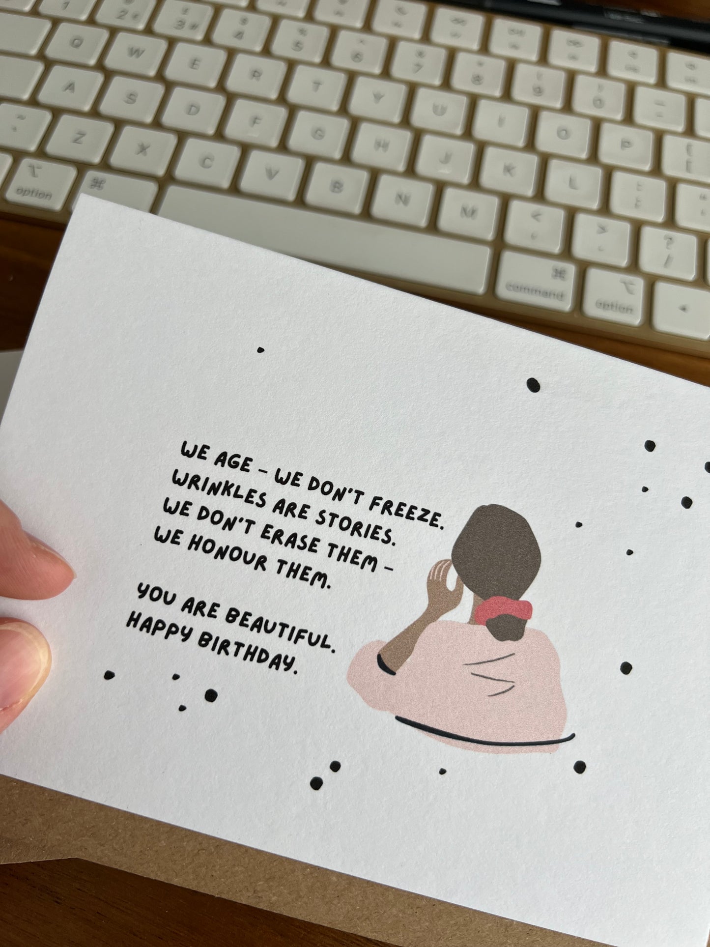 WE AGE, HAPPY BIRTHDAY CARD