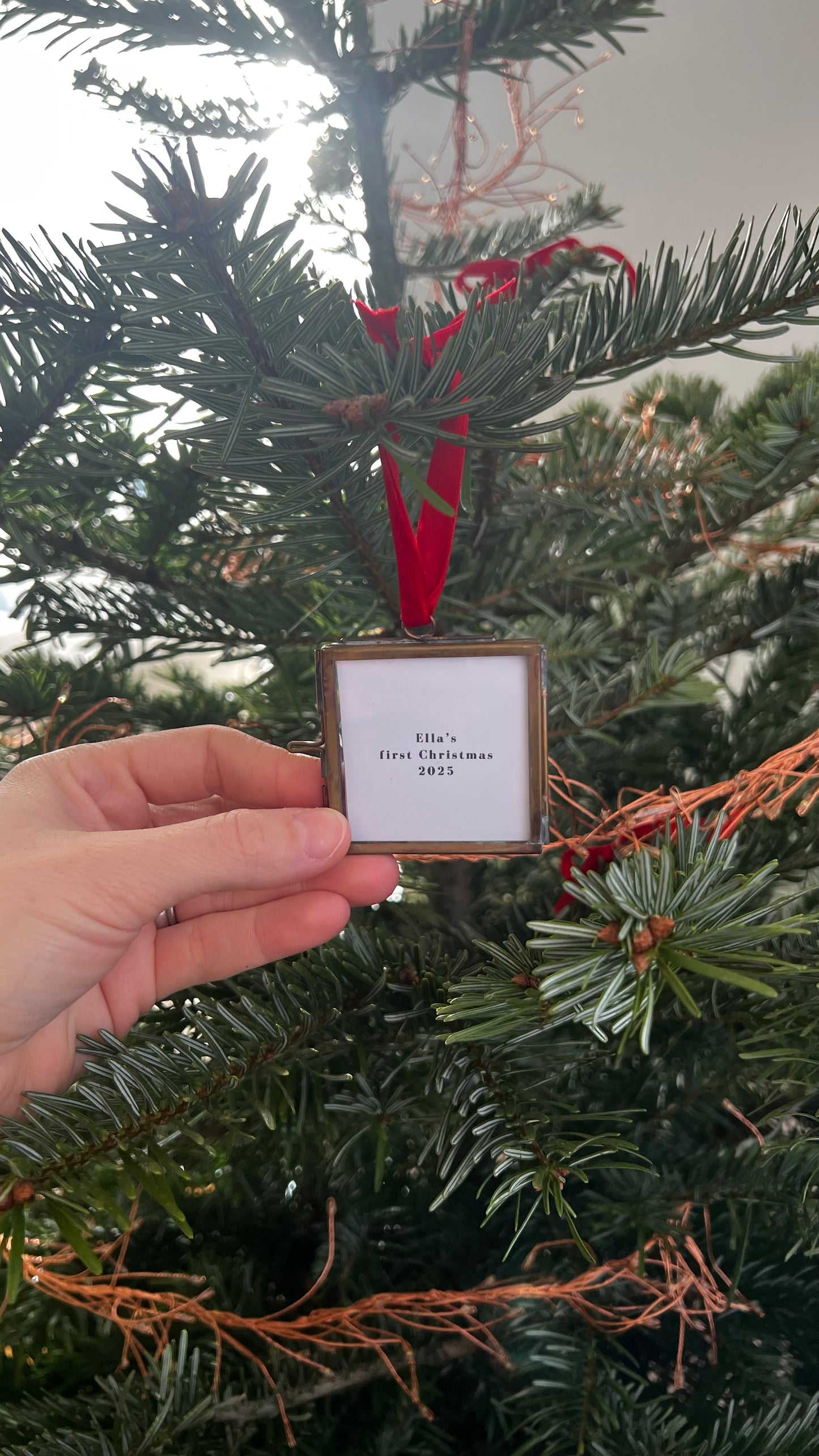 Mini Scandi Hanging Frame- Brass