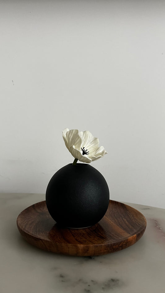 ACACIA WOODEN DESSERT PLATE