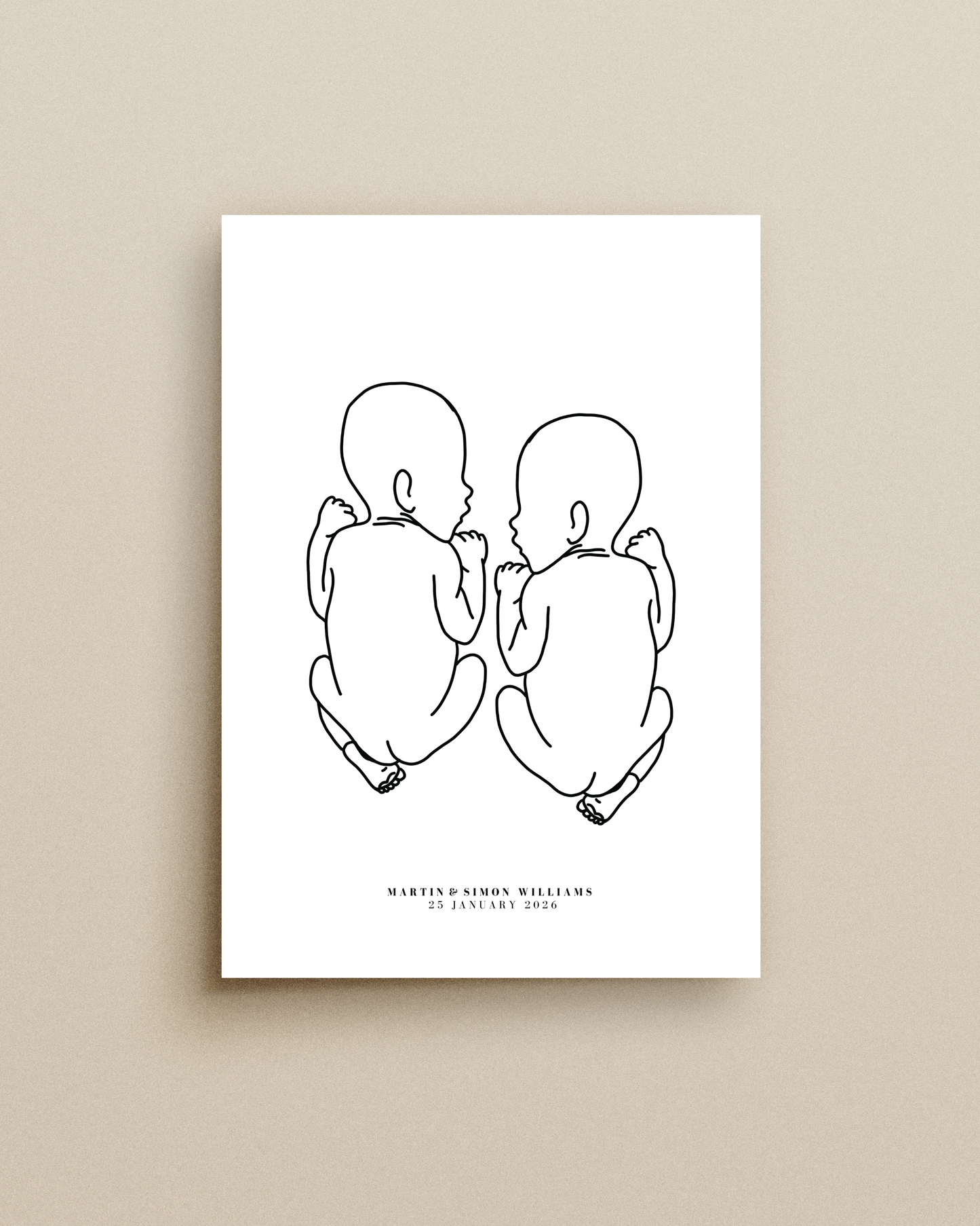 Personalised Newborn Print