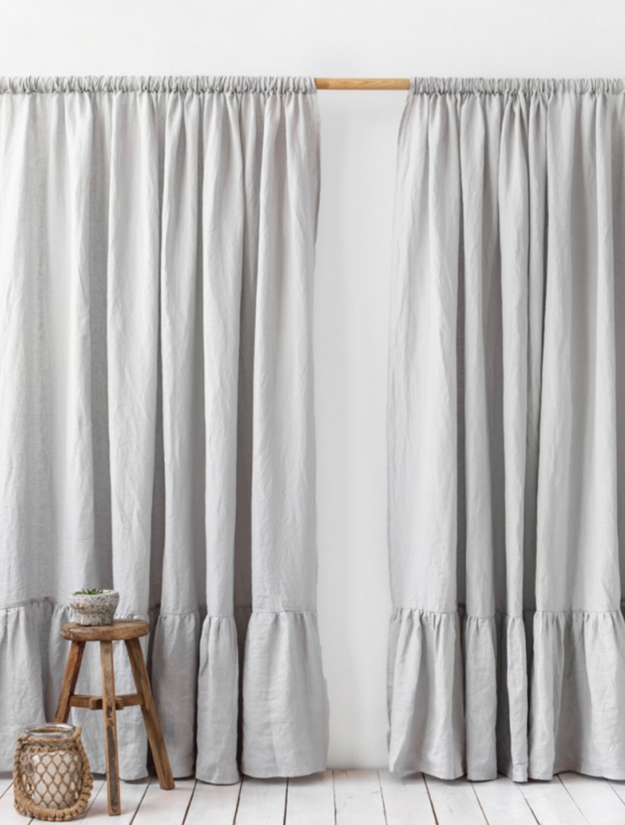 RUFFLE LINEN CURTAIN from Magic Linen