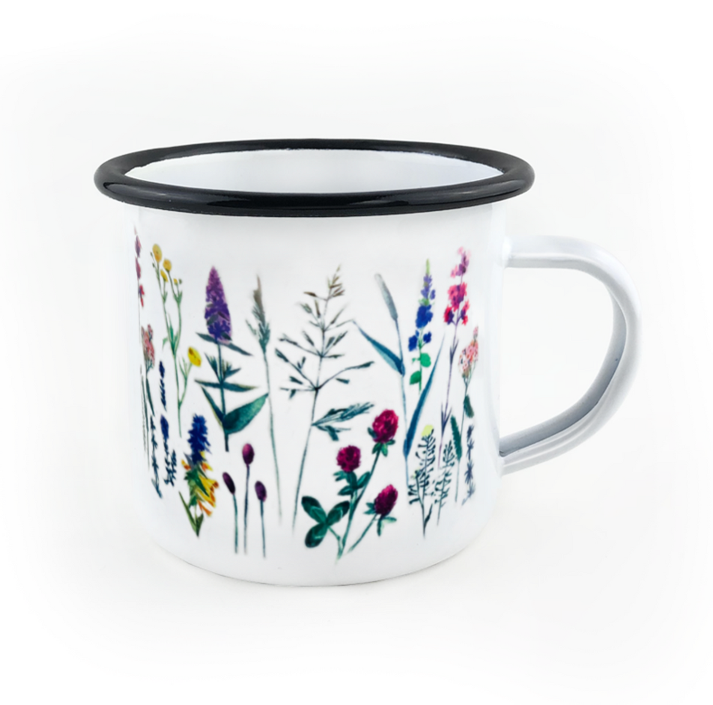 White Enamel Mug for Slow Living