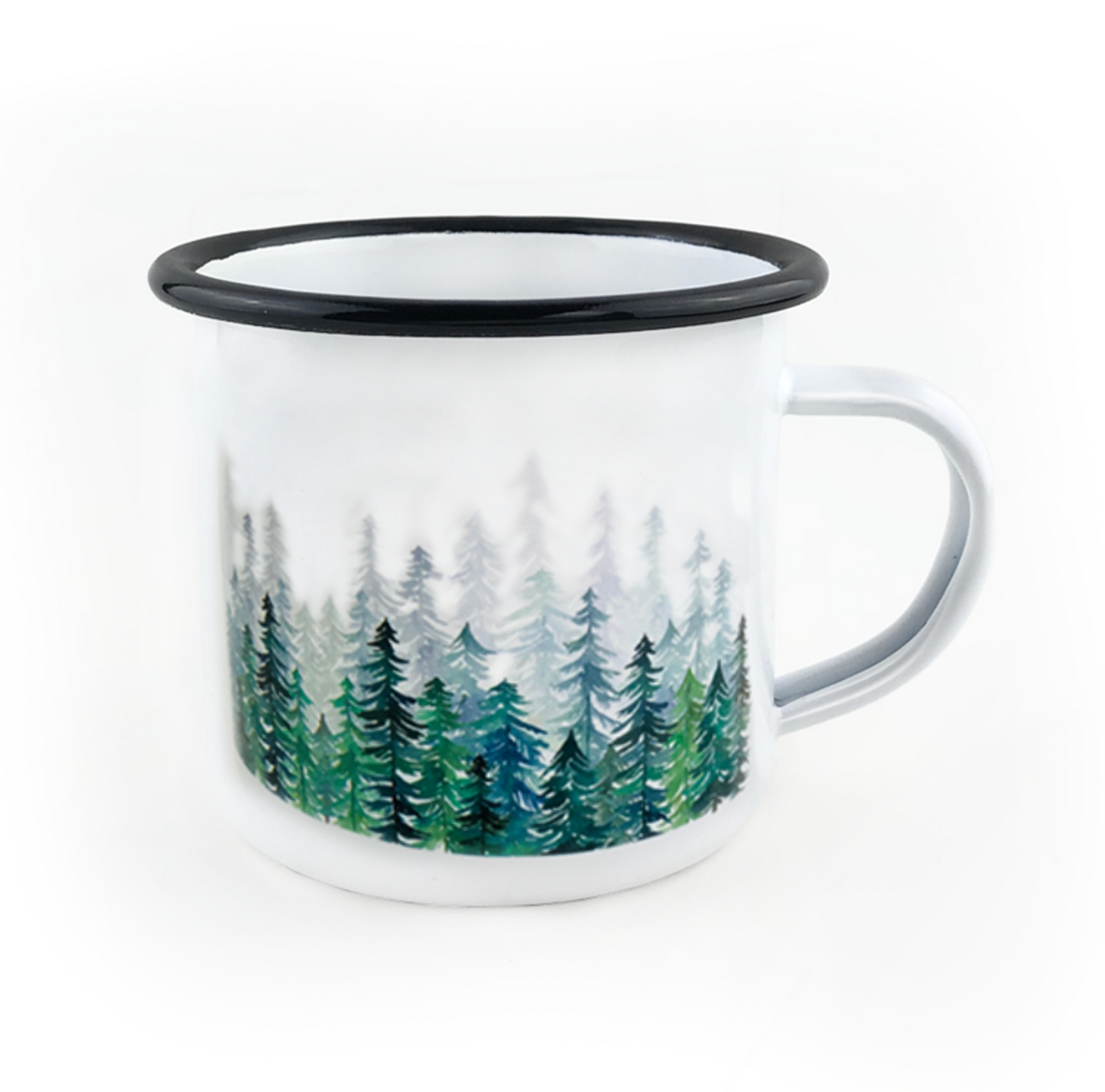 White Enamel Mug for Slow Living