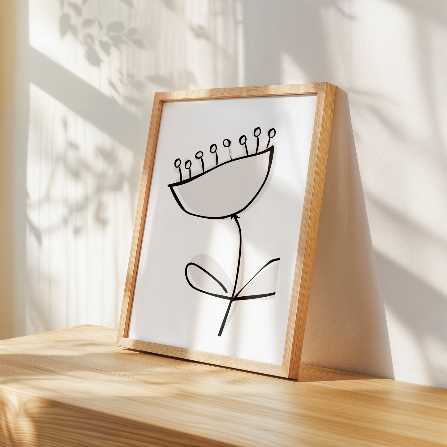 Anemone Flower Sketch Print
