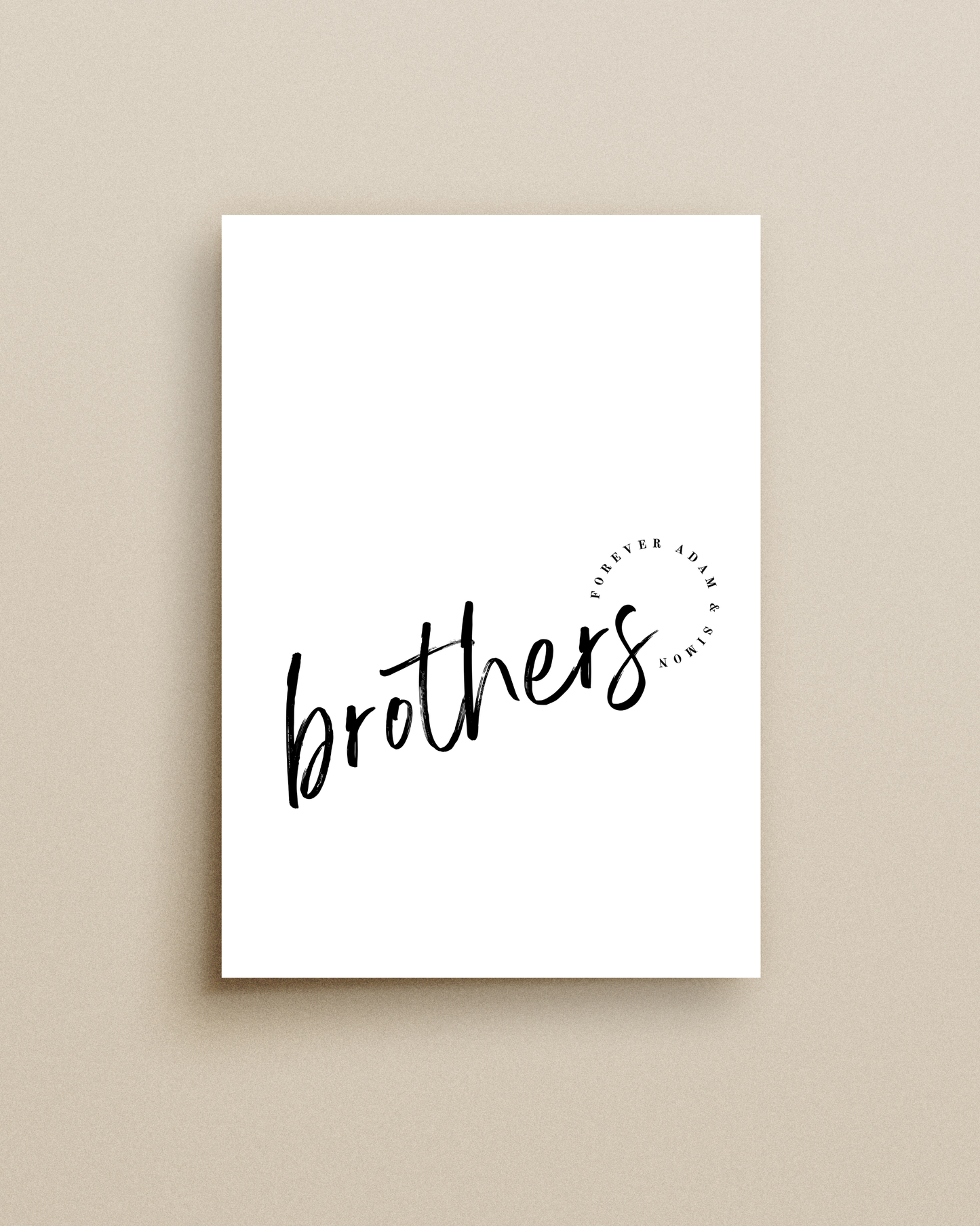 Brothers Forever Print