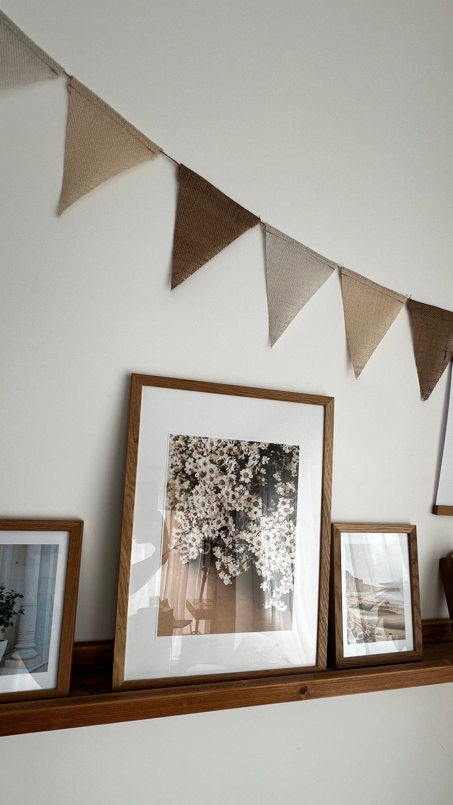 jute bunting, garland decor