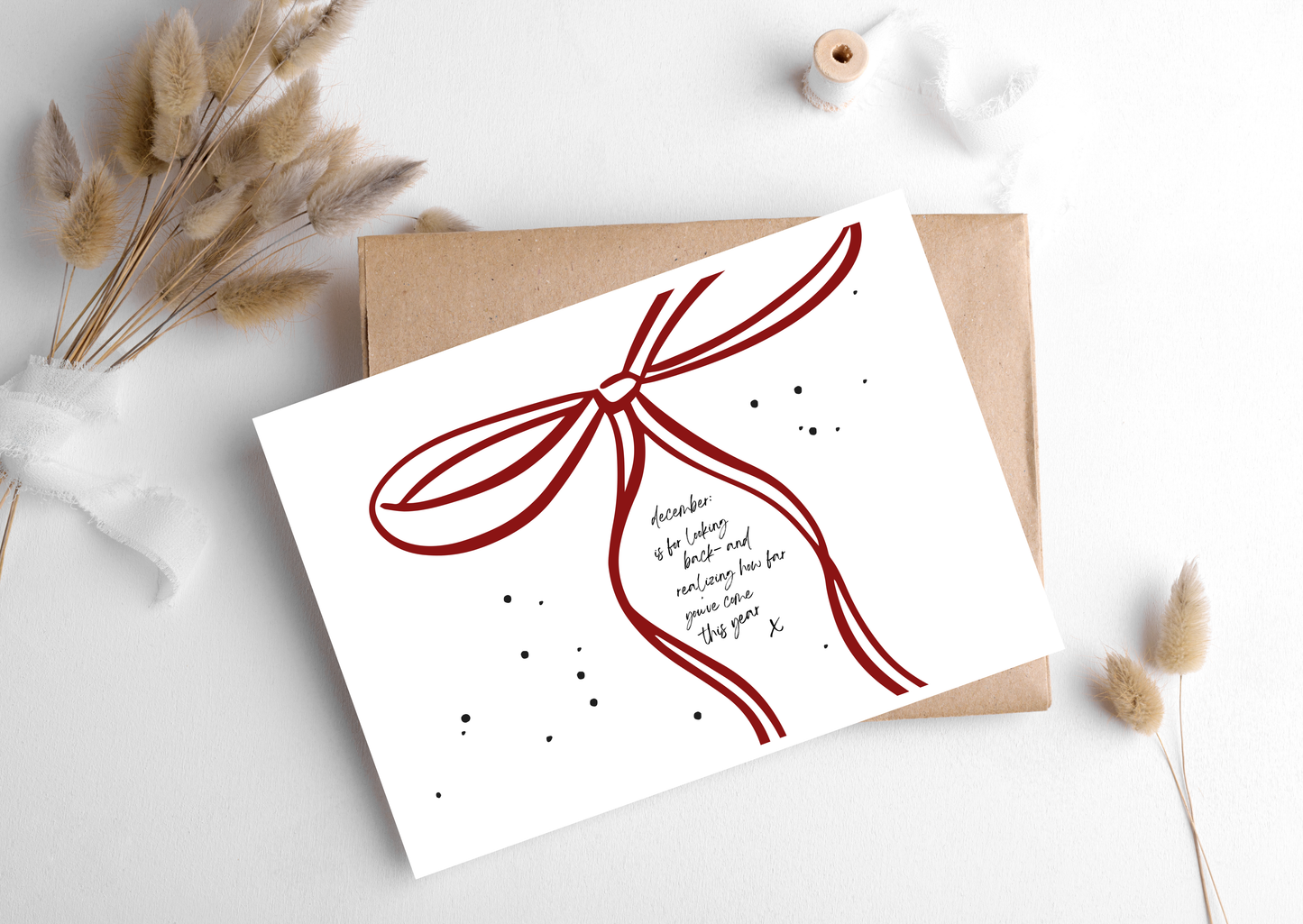 DECEMBER IS FOR LOOKING BACK CARD