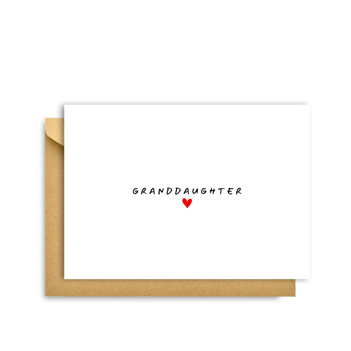 GRANDDAUGHTER HEART CARD