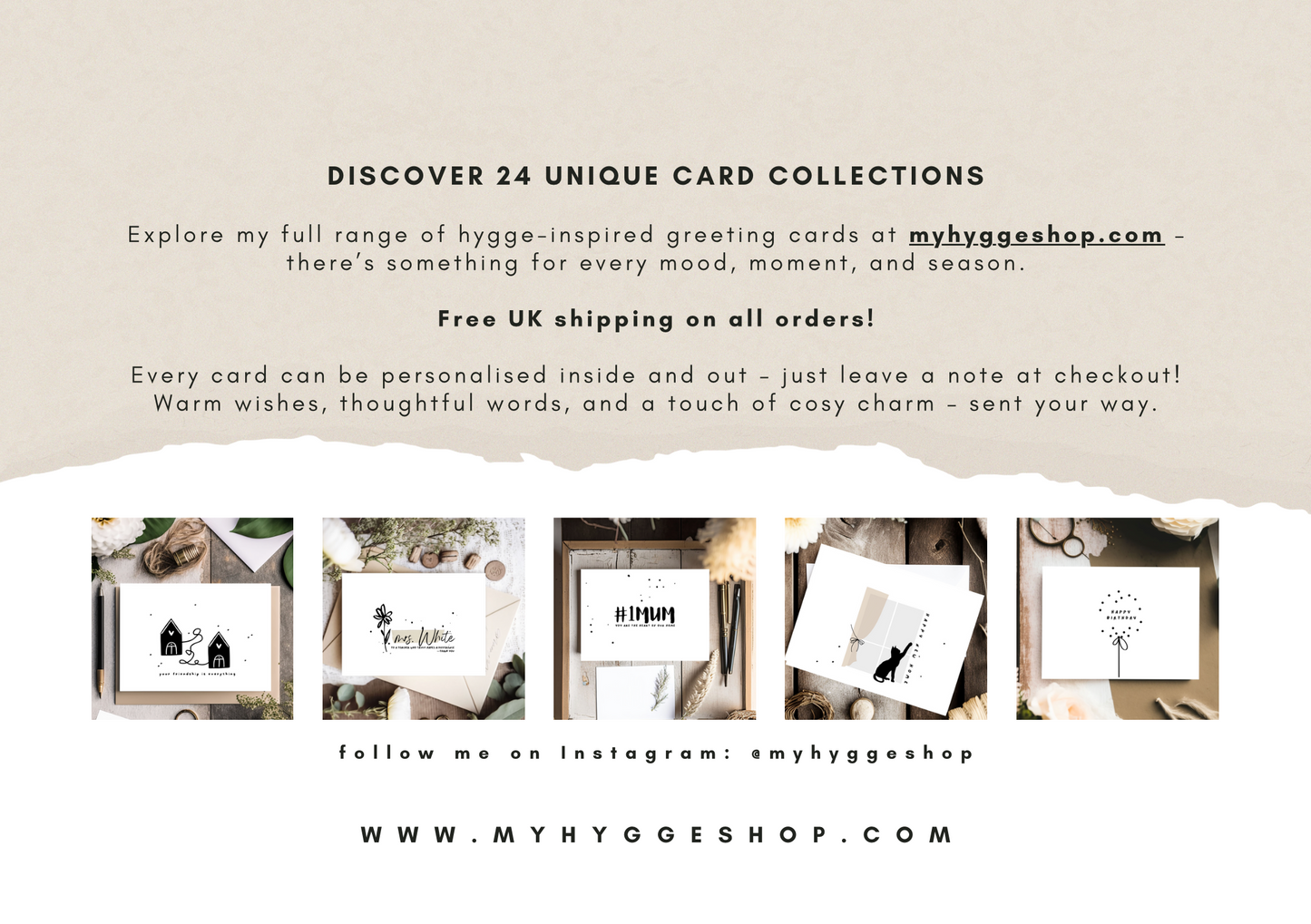 Hygge Stationery Set= Poster+ Notebook+ Card
