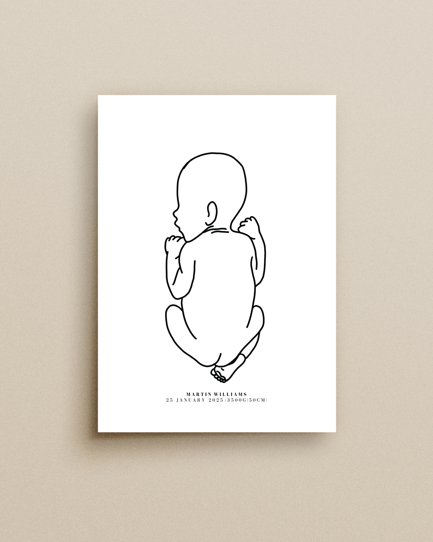Personalised Newborn Print