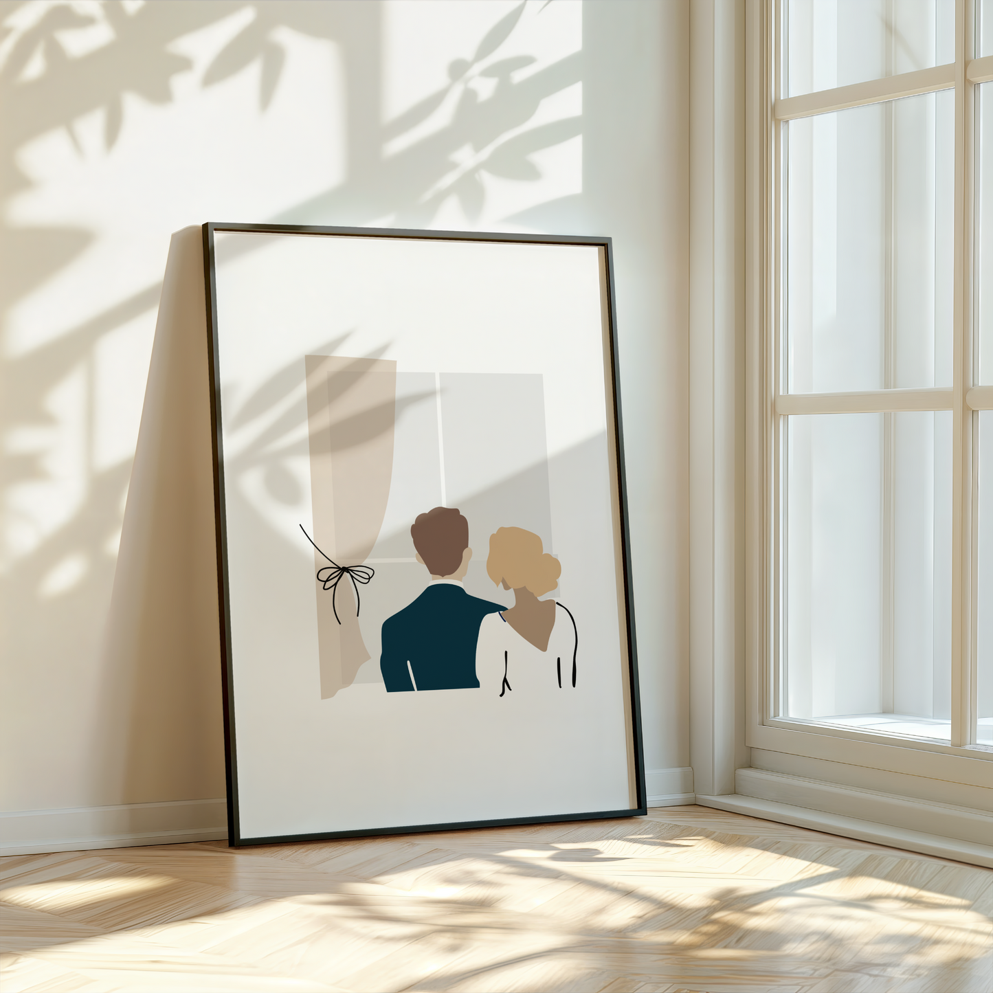 Personalised Couple in Window Print