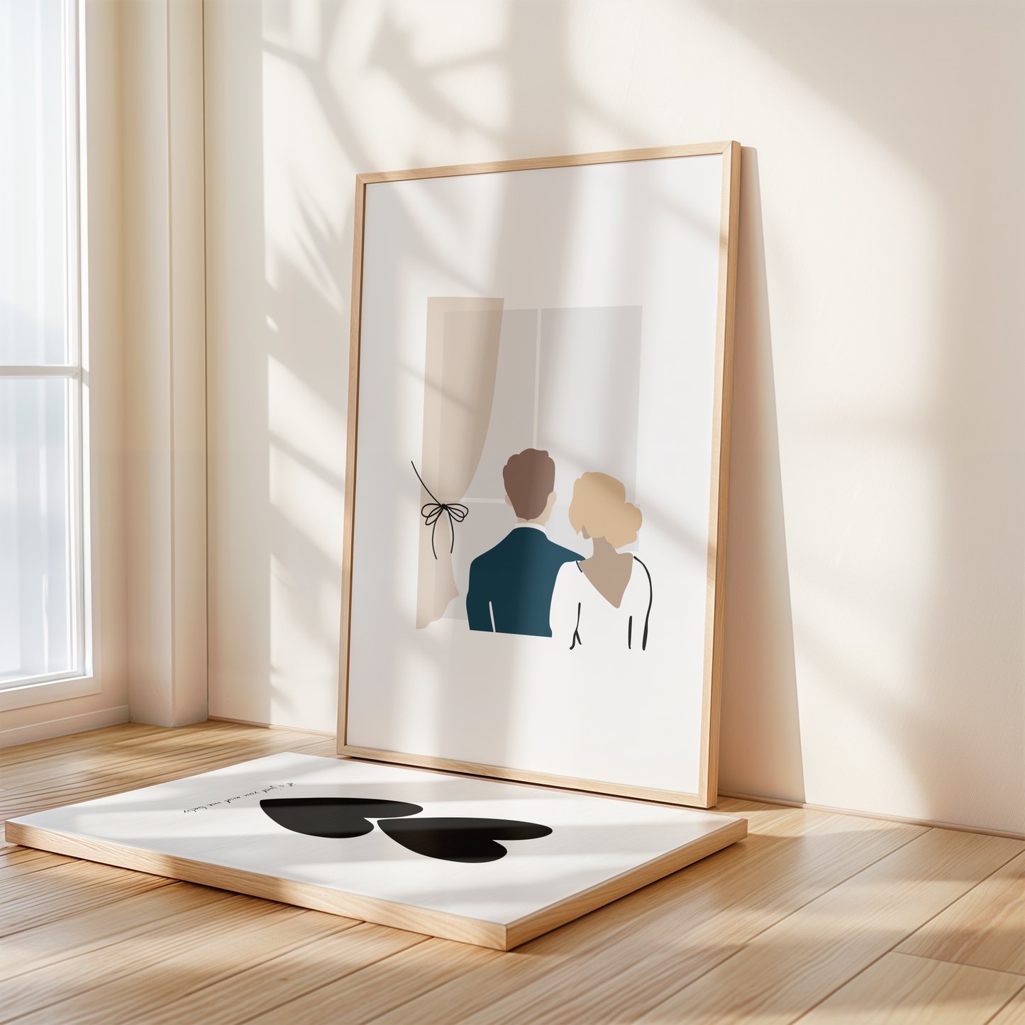Personalised Couple in Window Print