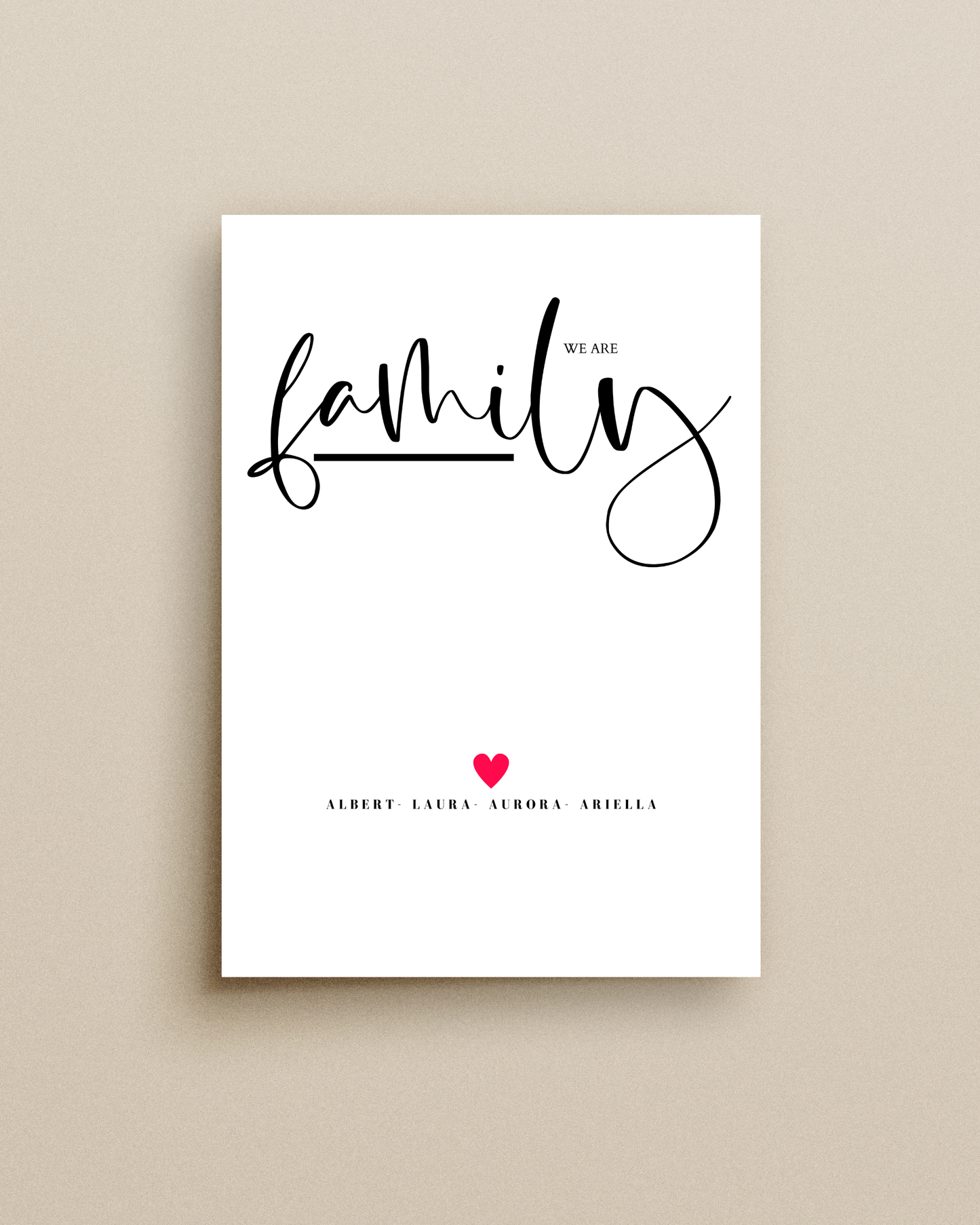 Personalised Family Print