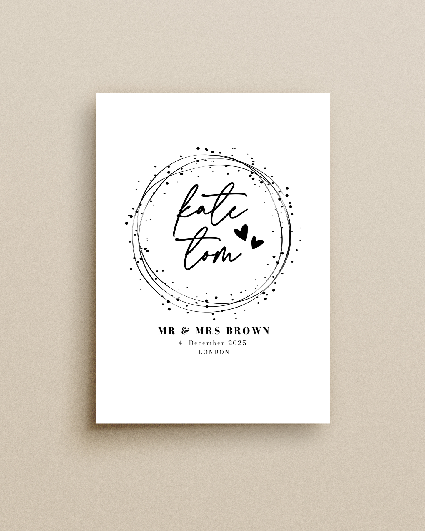 Personalised Mr & Mrs Print