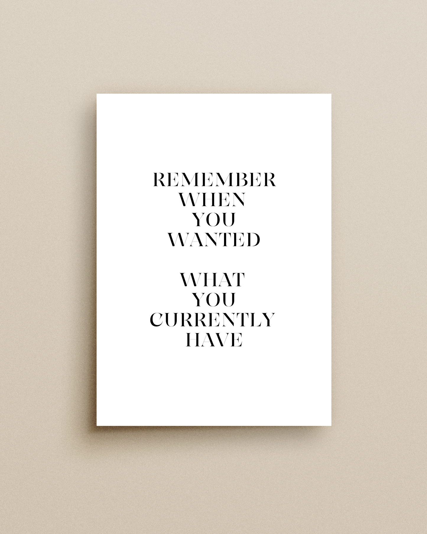 Remember Print