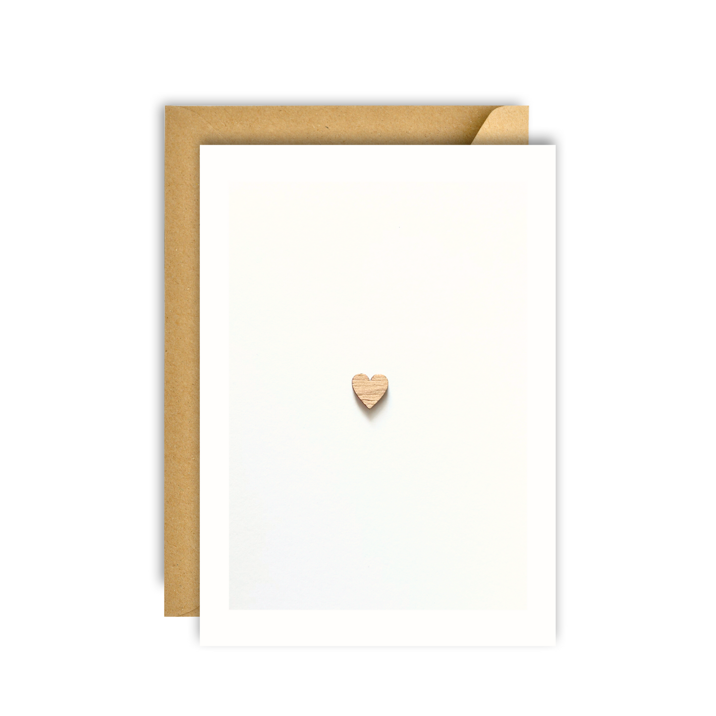 WOODEN HEART CARD