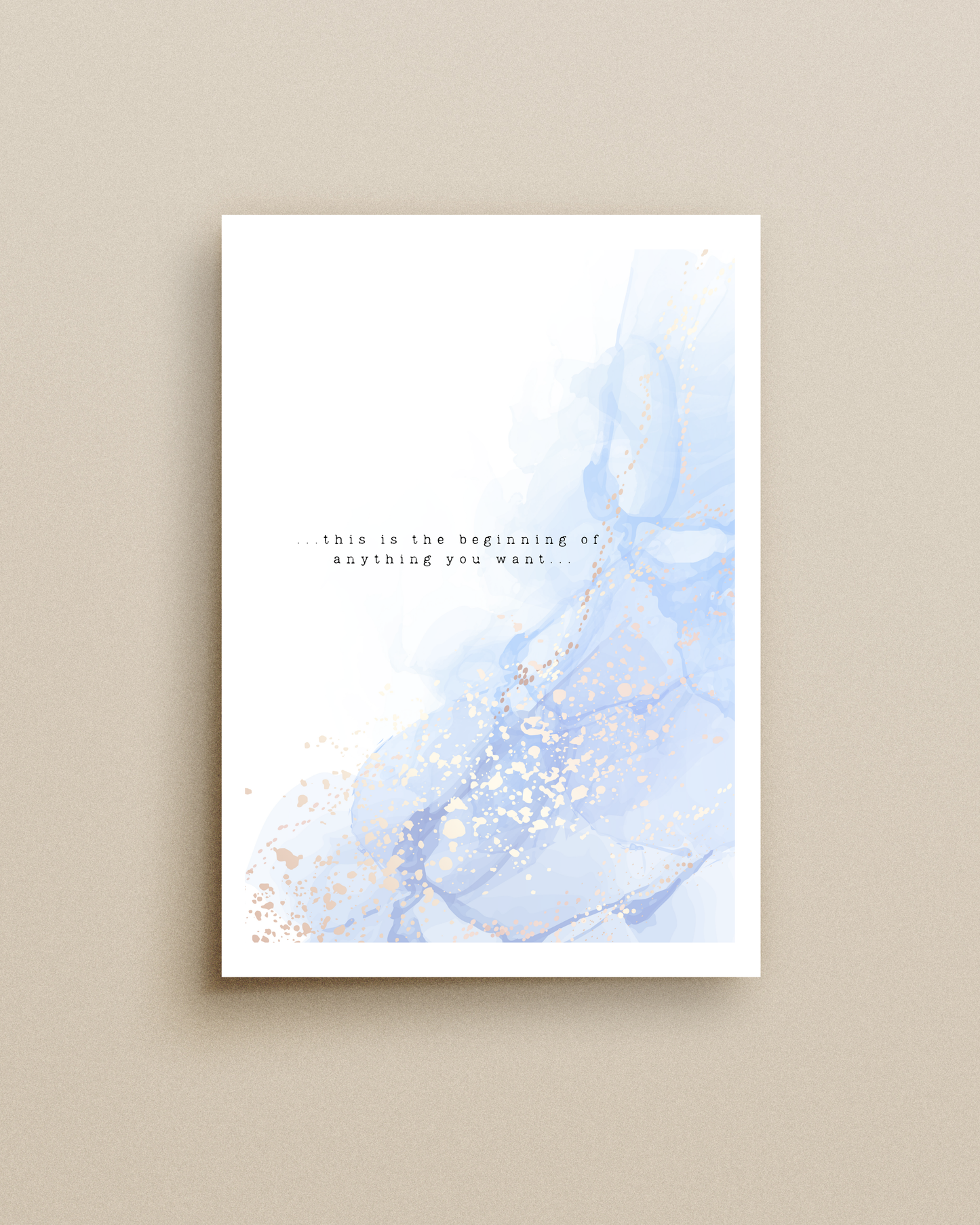 The Beginning Print