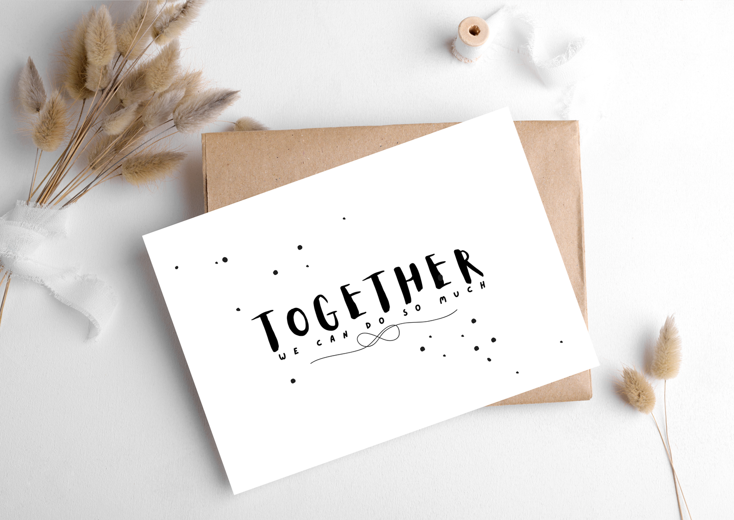 TOGETHER FONT CARD