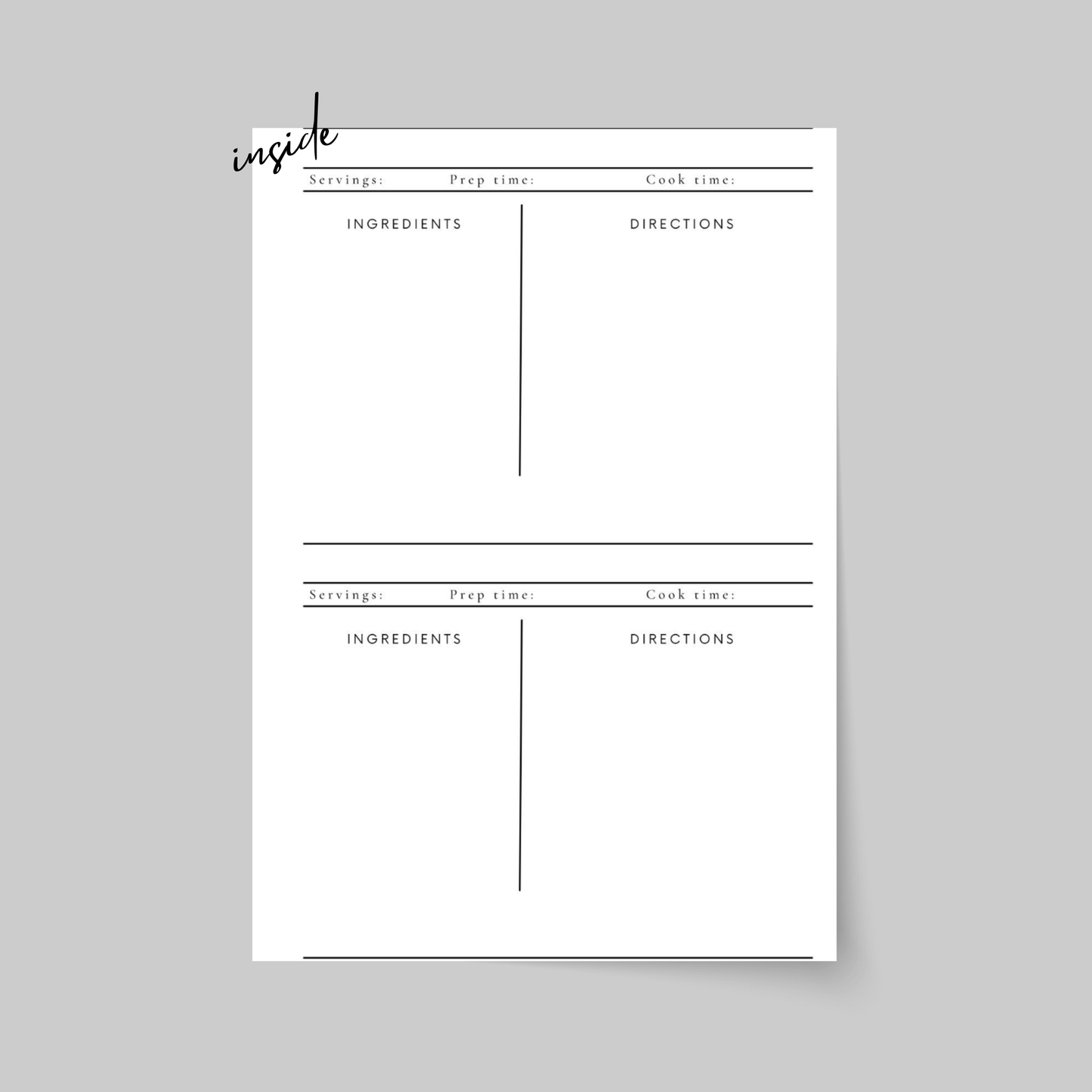 FAMILY RECIPES FOR YOU, HARDCOVER NOTEBOOK