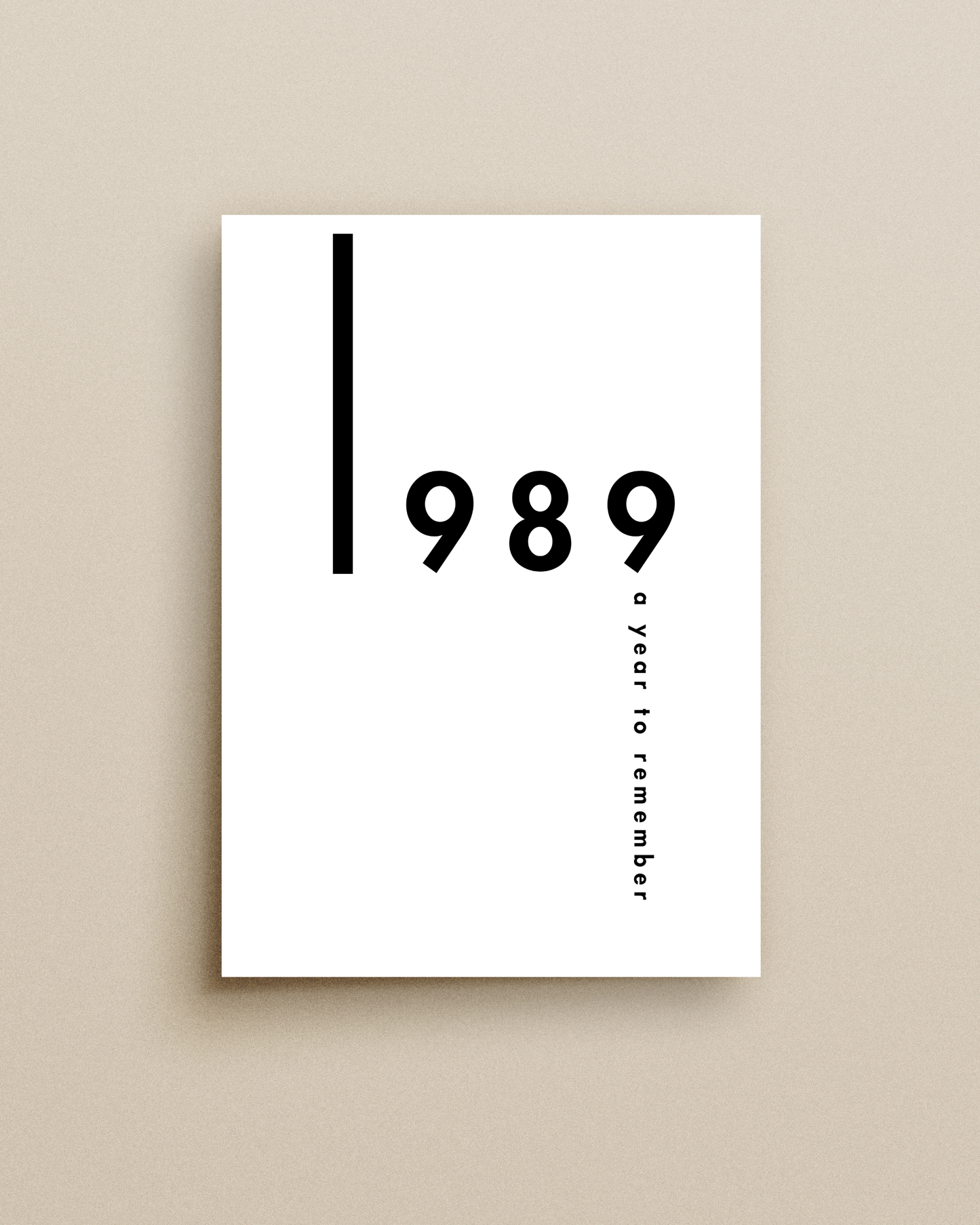 Personalised Year Print