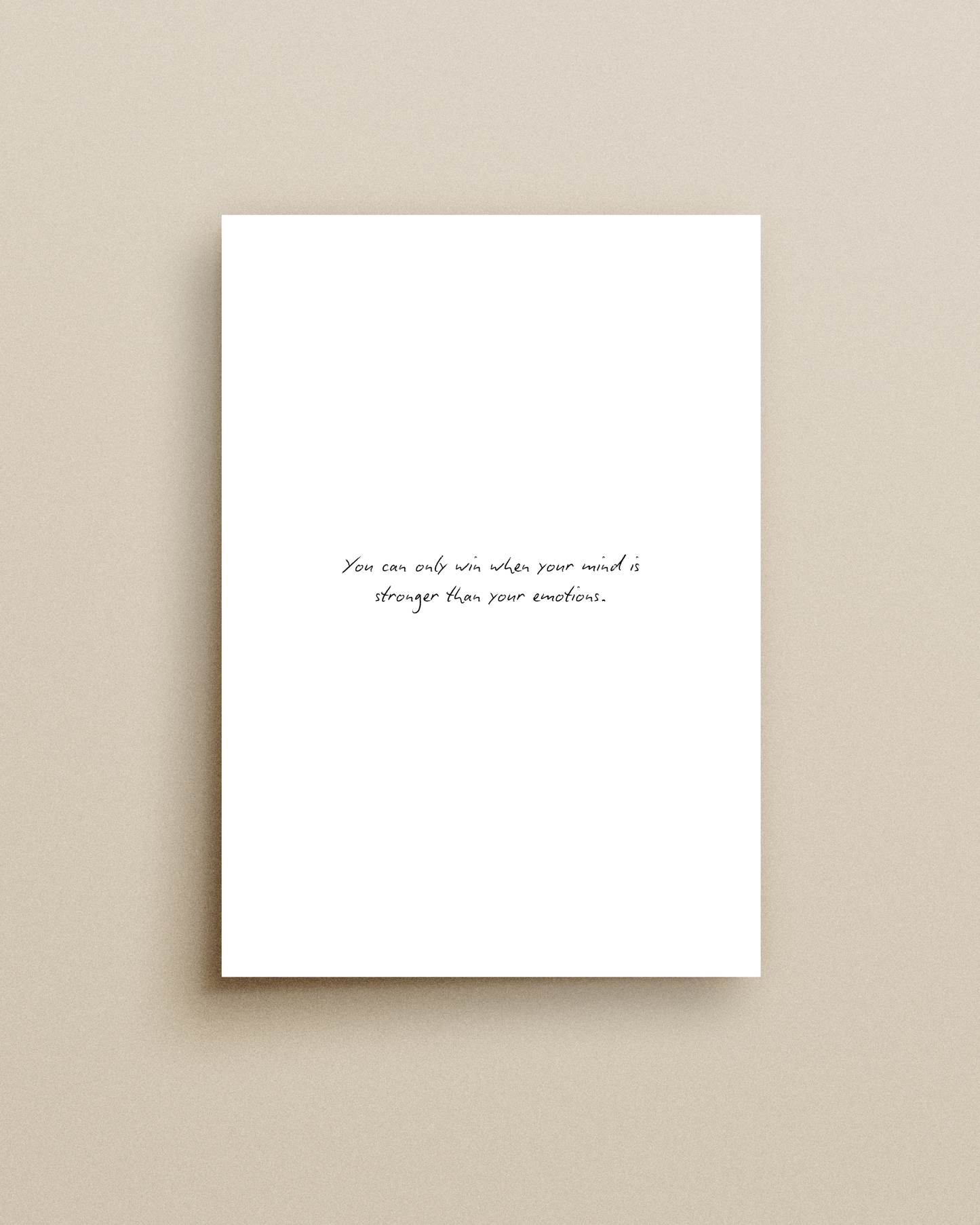 You Can Only Win When Print