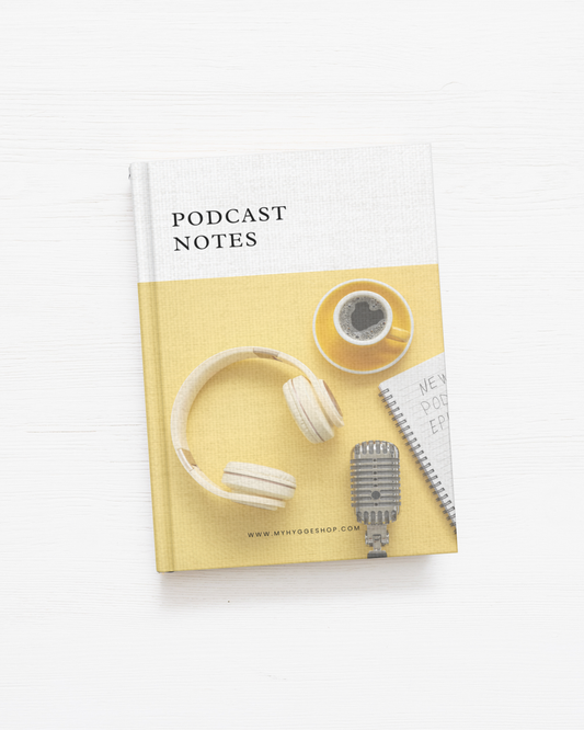 Podcast Notes, Lined Notebook
