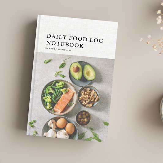 DAILY FOOD LOG, LINED NOTEBOOK