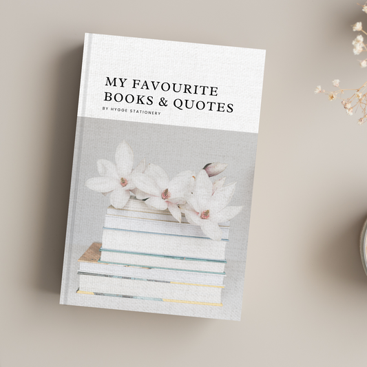 MY FAVOURITE BOOKS & QUOTES, LINED NOTEBOOK