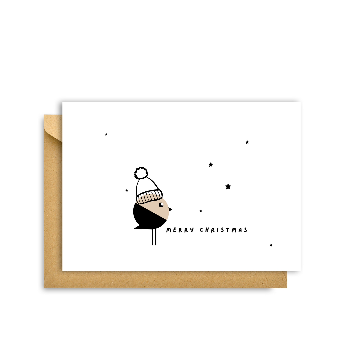 CHRISTMAS ROBIN BIRD CARD