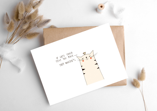 Cat Text Card