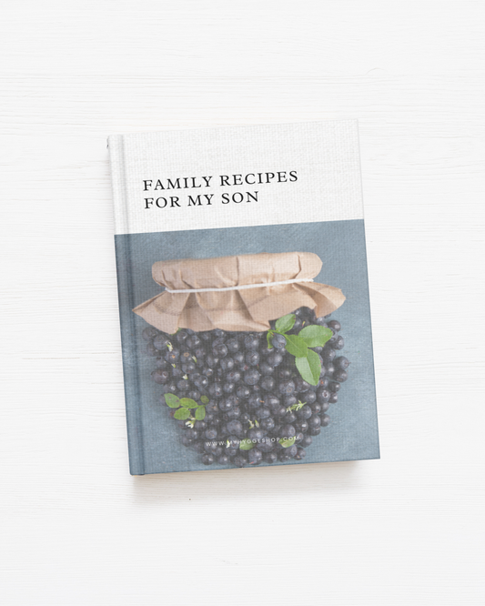 Family Recipes For My Son, Lined Notebook
