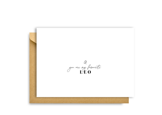 ZODIAC STAR SIGN CARD