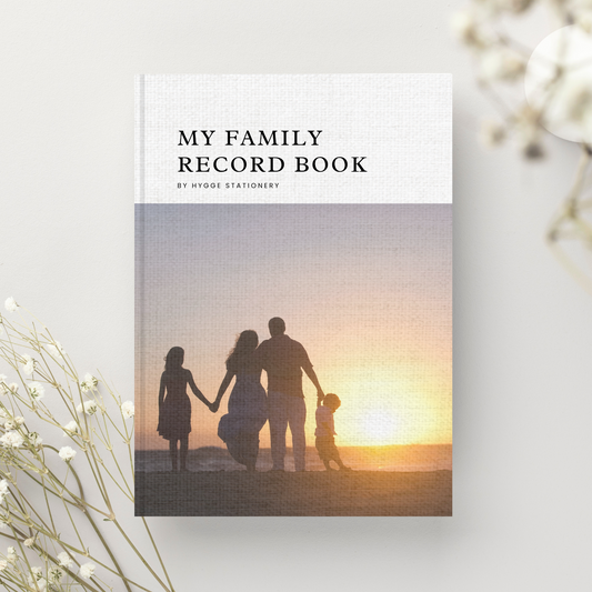 MY FAMILY RECORD BOOK, LINED NOTEBOOK
