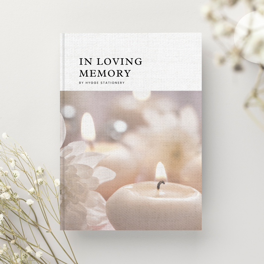 IN LOVING MEMORY, BLANK NOTEBOOK
